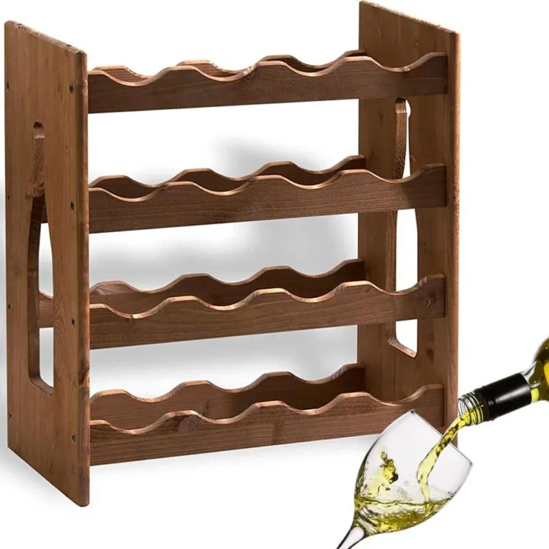 Cantinetta Porta Bottiglie Vino In Legno Sovrapponibile 16 Posti Casa Ristorante Novità