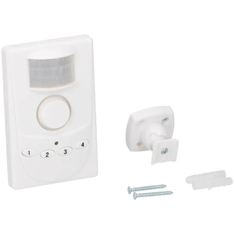 Di Tendenza Rilevatore di Movimento Wireless con Allarme e Codice 4 Cifre 100 dB Portata 5 m