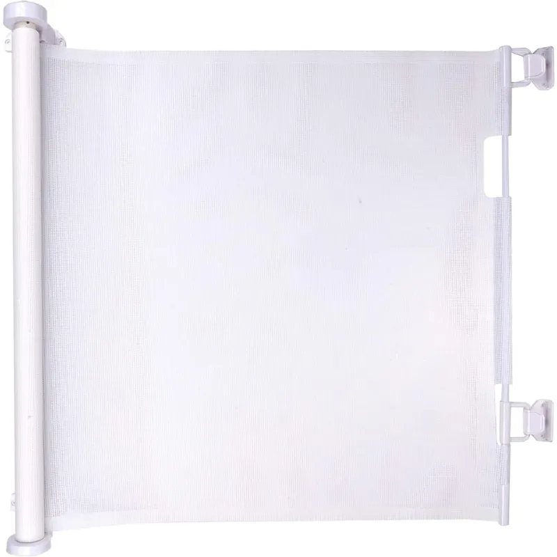 Cancello per Animali Estensibile Cancelletto Cani e Gatti 1 Pulsante 11x160x86cm Offerta Limitata