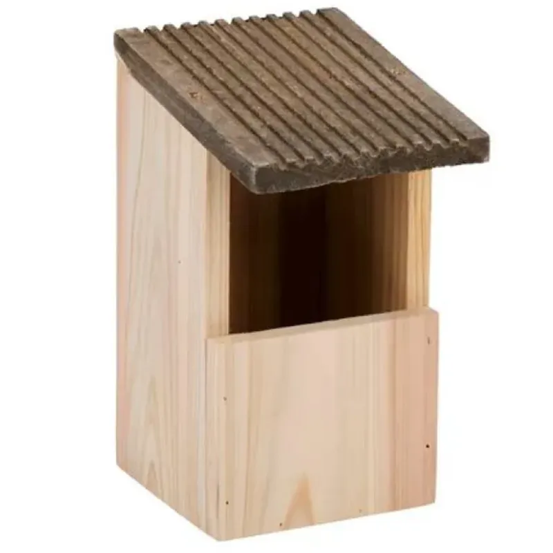 Casetta per Uccelli Nido Sospeso in Legno per Volatili Passeri 14x12x22 cm Prezzo Scontato