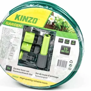 Promozione Esclusiva Tubo da Giardino 15 Mt in PVC Irrigazione e Giardinaggio con connettori inclusi