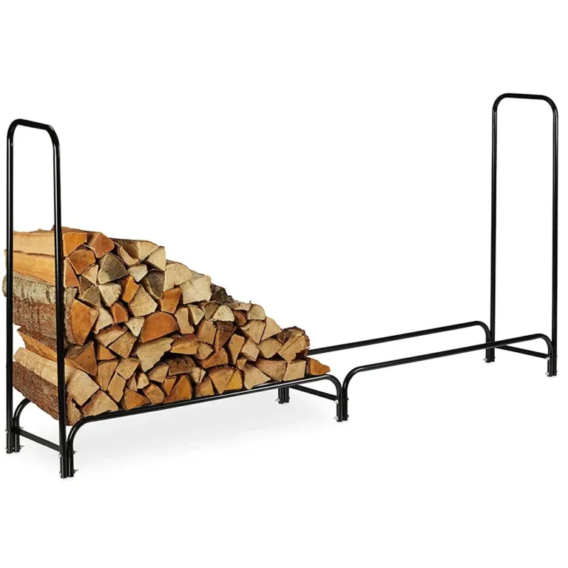 Portalegna Supporto Metallo Porta Legna Interno Legnaia Camino Stufa 240x120x35 Prezzo Di Fabbrica