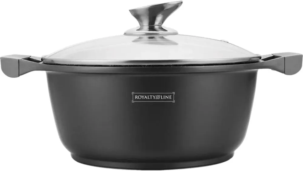 Must-Have Casseruola Pentola Alluminio Pressofuso Antiaderente Marble 20 cm con coperchio
