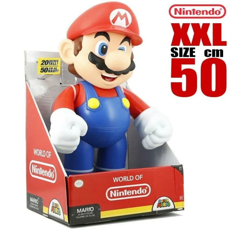 Offerta Limitata Mario Bros 50 cm XXL SIZE Nintendo Figura Statua Gioco Super Mario Statue Giant