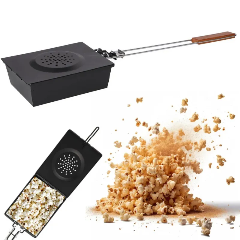 Sconto Padella Per Popcorn Popper Maker Grigliati Per Barbecue Country Style 18x75x7 cm
