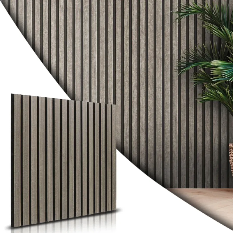 5x Pannelli Decorativi Fonoassorbenti 60x60 Idrofugo Nero e Tortora Spessore 9mm Popolare