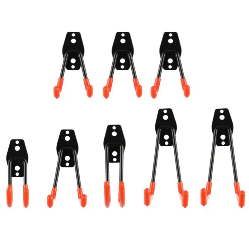 Set 8 Pezzi Ganci Professionali per Attrezzi da Garage Supporto Utensili con Viti Spedizione Espresso