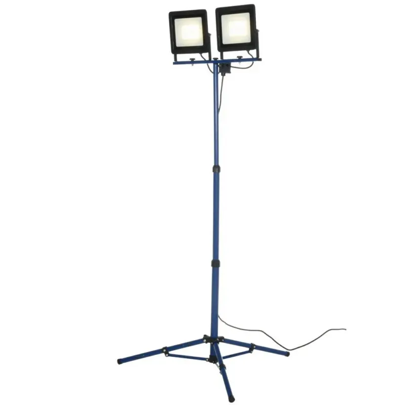 2 x Set 100 W Fari a Led Sostegno Treppiedi Pieghevole Regolabile 4000K Cavo 3m Ordina Subito
