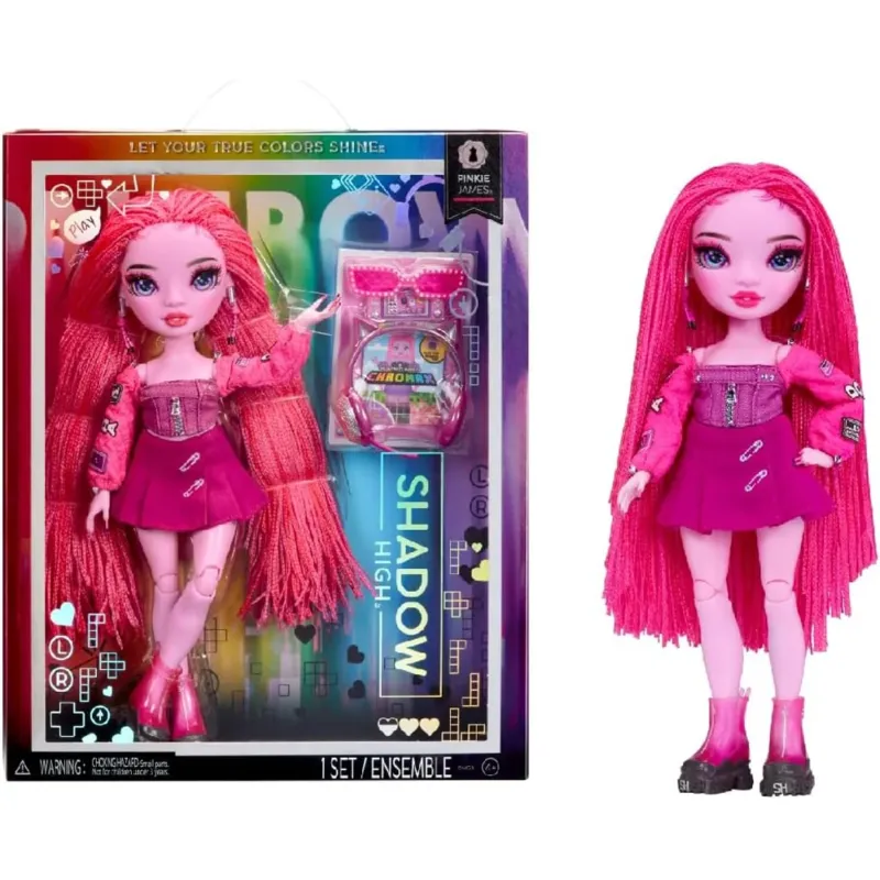 Rainbow High Shadow High Pinkie James con Oltre 10 Accessori Bambola Idea Regalo Consegna Rapida