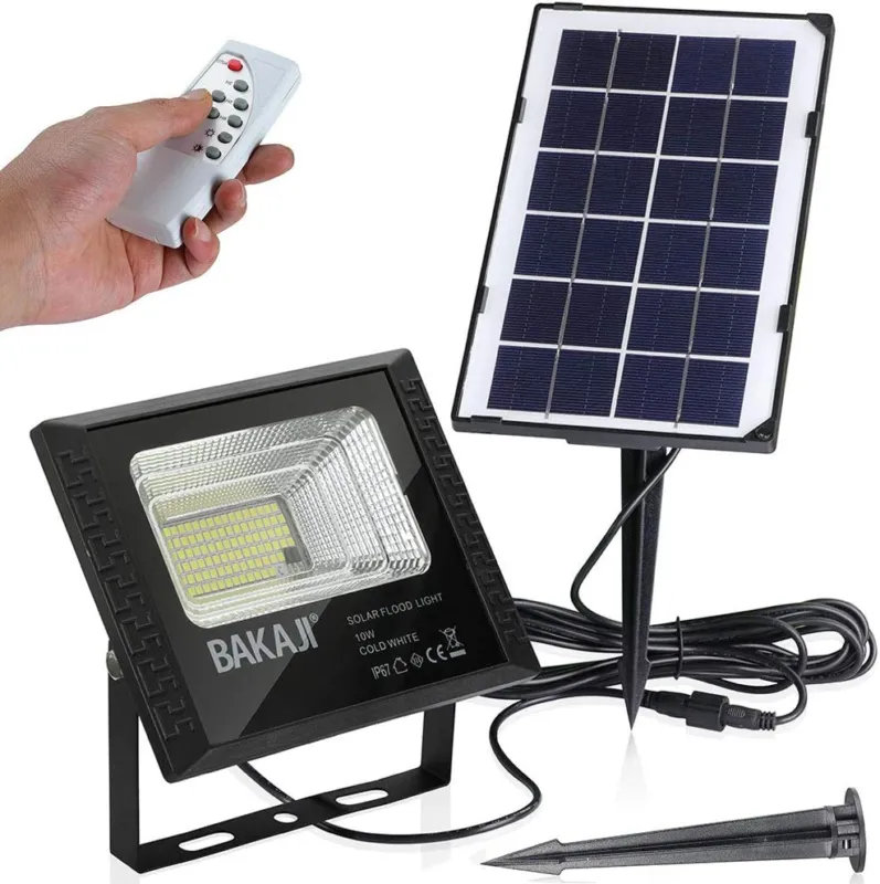 Scelto Dai Clienti Faro LED 10W Pannello Solare Luce Esterno Alta Luminosita 200 lm + Telecomando