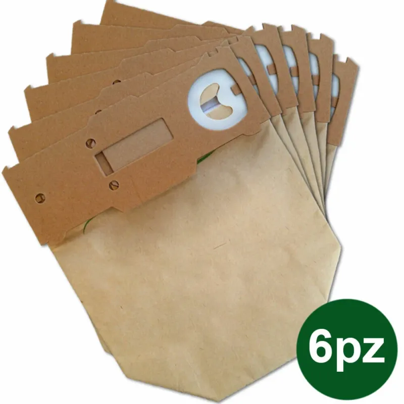Kit 6 Sacchetti Aspirapolvere Scopa Elettrica Folletto VK130 VK131 Compatibili Offerta Del Giorno