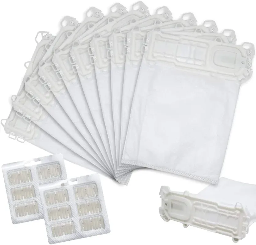 Kit Aspirapolvere Folletto VK135 VK136 12 Sacchetti + 12 Profumini Compatibili Spedito Oggi