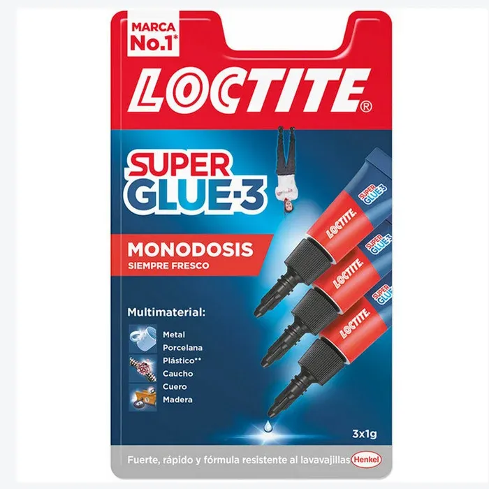 Loctite 1g x 3 SuperGlue Mini Trio Promo Pack Super Colla Istantanea Spedito Oggi