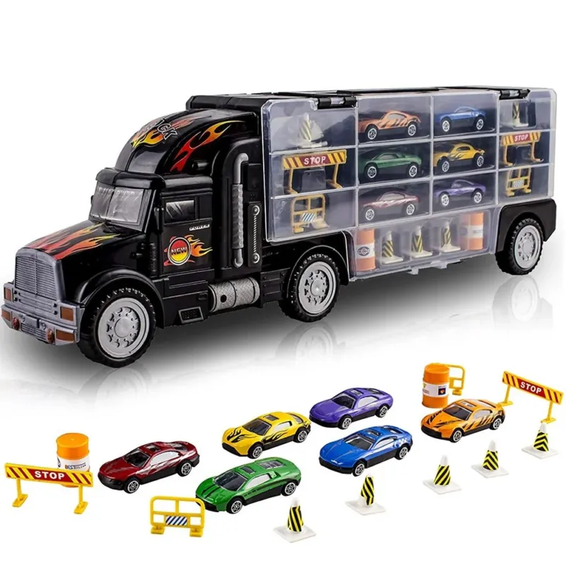 Camion Bisarca Porta Auto con 6 Macchinine incluse e Accessori Gioco bambini Soddisfatti O Rimborsati