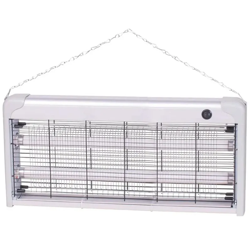 Zanzariera Elettrica Slim Anti Zanzare Mosche 2 Lampade UV LED 30W 50x26x6cm Professionale