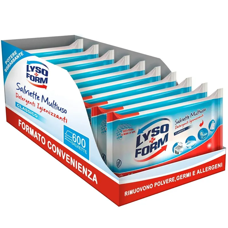 Bestseller Lysoform Salviette Igienizzanti x Superfici Megapack 600 salviette ( 10x60 Pz )