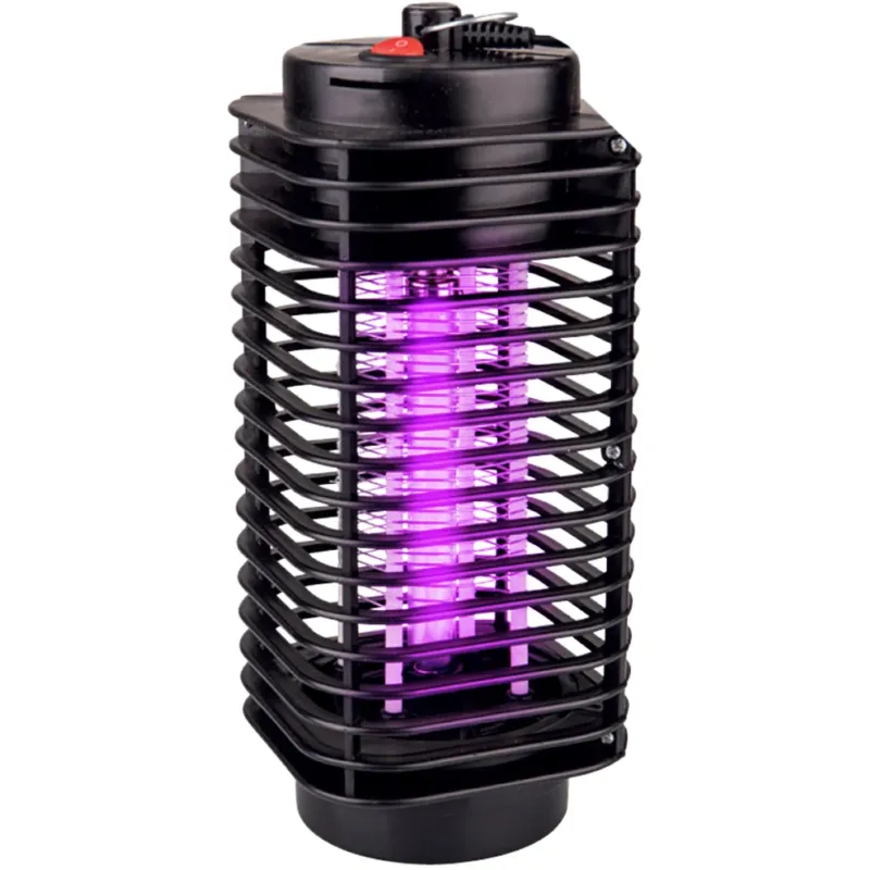 Zanzariera Elettrica Anti Zanzare e Mosche Lampada UV LED Viola 3W con Gancio Scelto Dai Clienti