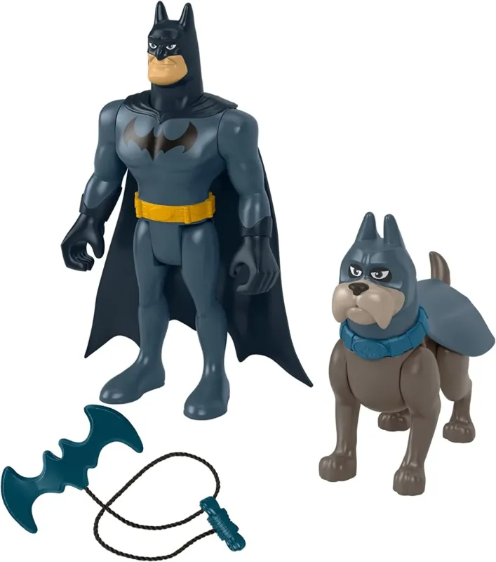 Popolare Dc Comics League of Super Pets Batman e Ace Giocattolo Gioco Idea Regalo +3 Anni