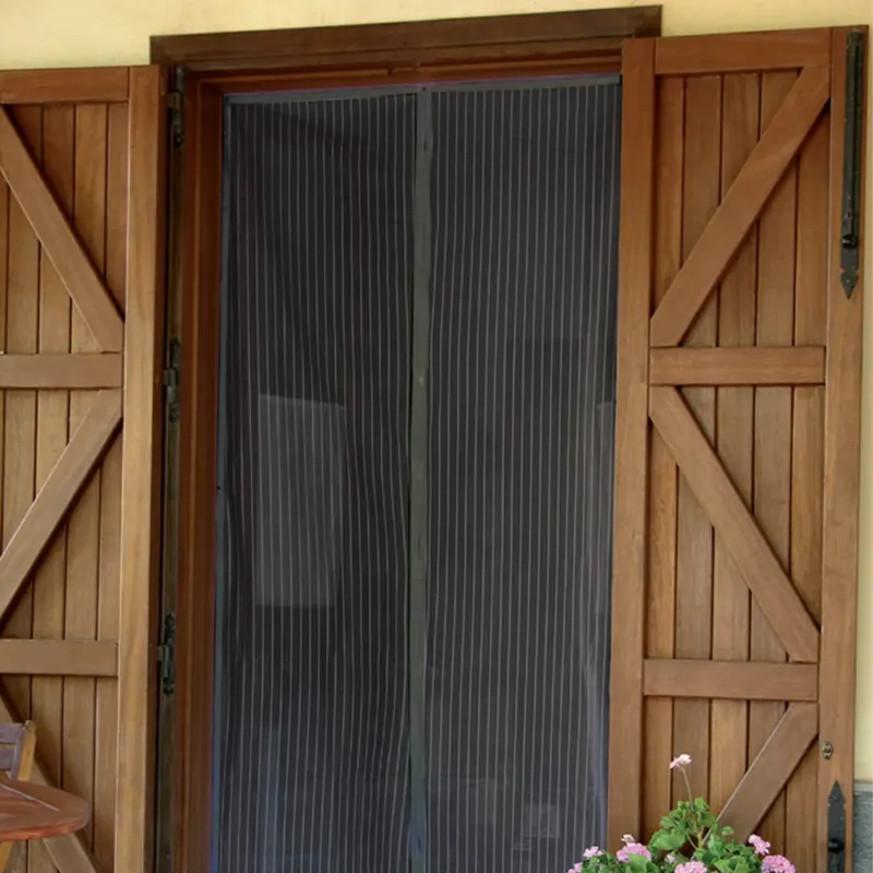 Spedizione Espresso Zanzariera Magnetica Universale 90x210cm Nero Magneti Tenda Anti-Mosche Insetti