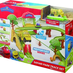 Spedito Oggi Chuggington Safari Park Track Set Giocattolo Idea Regalo Treno Mtambo Touch & Go