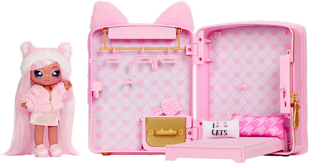 A Buon Prezzo Na Na Na Surprise Reena 3in1 Zaino Camera da Letto con Bambola Rosa Idea Regalo