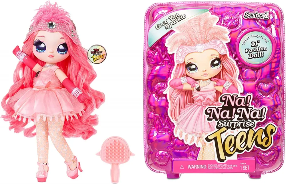 Soddisfatti O Rimborsati Na! Na! Na! Teens Bambolotto alla Moda Coco Van Sparkle 28cm Bambola Idea Regalo