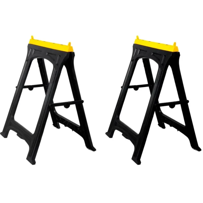 Set 2 Cavalletti Supporto Cavalletto Pieghevole per Tavolo da Lavoro Kinzo Offerta Del Giorno
