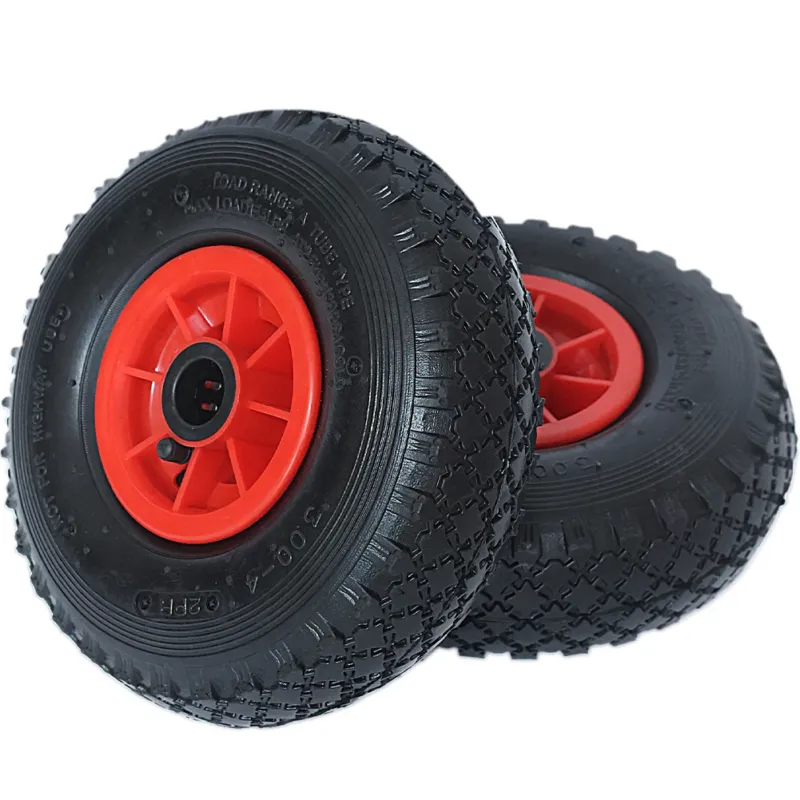 Set 2 Ruote Pneumatiche per Carrello 26 cm Gomma 3.00-4 Ricambio ruote carretto Prezzo Basso