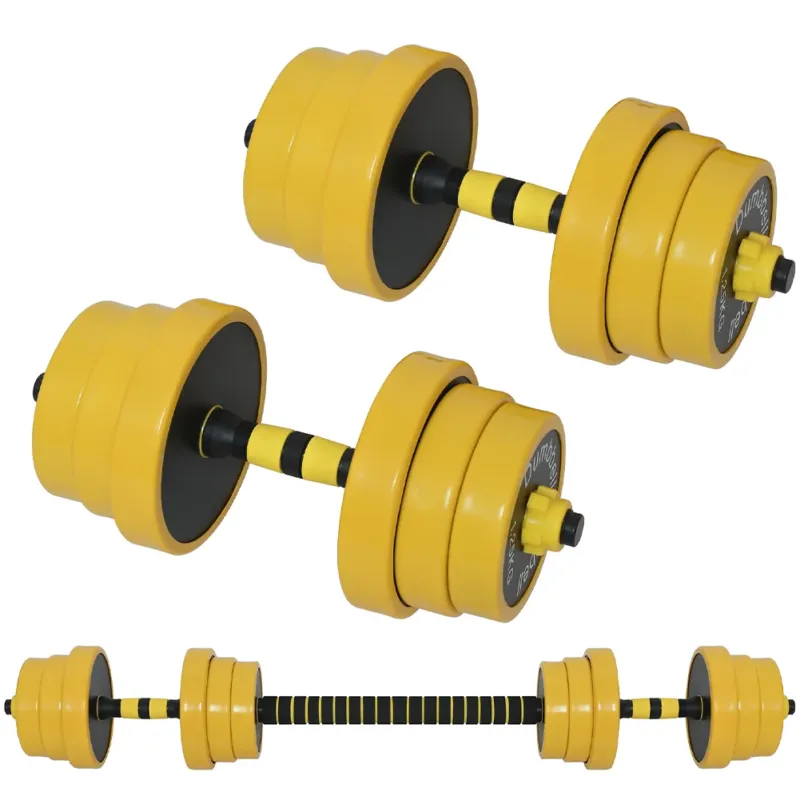 Set Manubri da 20kg (4x2kg+4x1.5kg+4x1.25kg) Bilanciere Pesi Fitness Allenamento Professionale