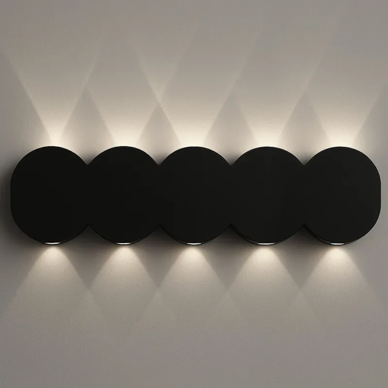 Compra Adesso Applique da Muro 10 Led Lampada a Parete Nero con Luce Bianco Freddo 26x8x3cm