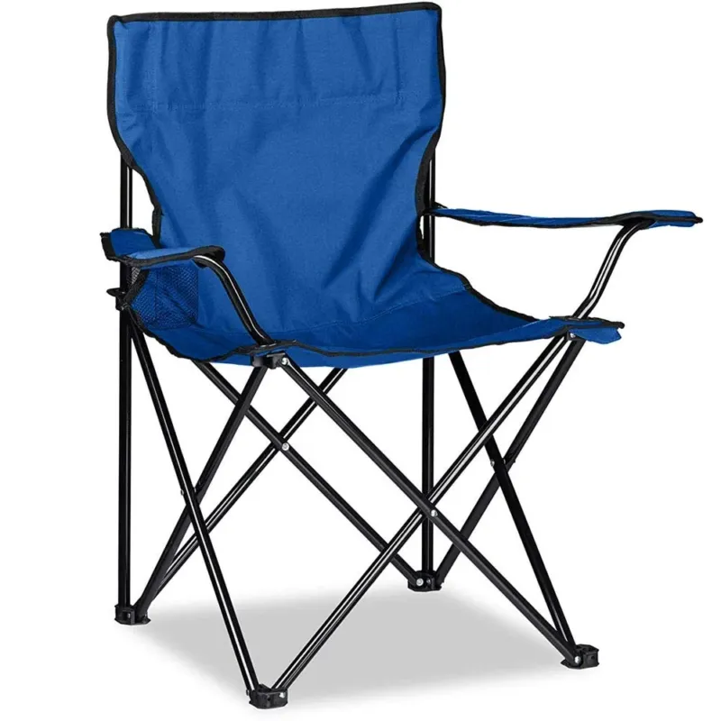Must-Have Sedia Pieghevole Richiudibile Chiusura Ombrello Campeggio Spiaggia Mare Blu