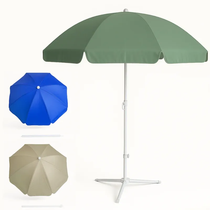 Offerta Speciale Ombrellone Amalfi Diametro 200 cm Palo Acciaio da Spiaggia Mare Colori Assortiti