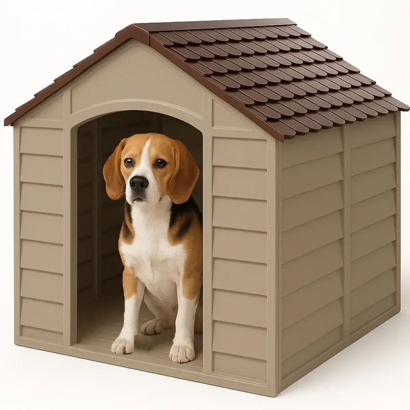 Casetta Cuccia per Cani da Esterno 72x72x68cm Cuccetta per Animali Domestici Promo Stagionale