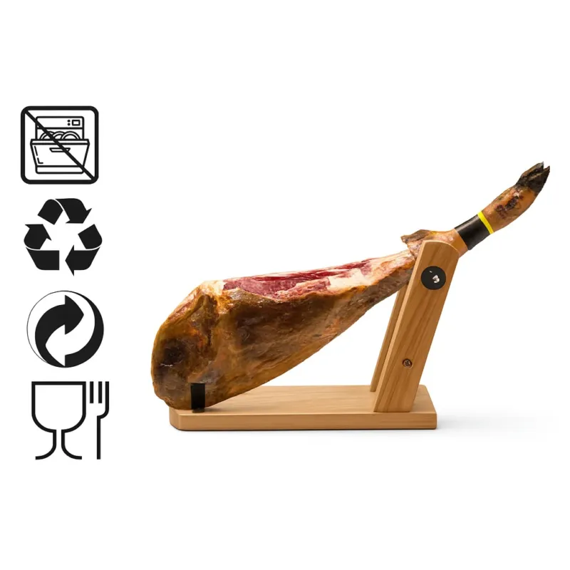Offerta Speciale Porta Prosciutto in Legno Stile Iberico per Crudo Serrano Italiano 44.5x22.5x31cm