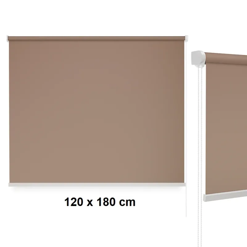 Affare Tenda a Rullo Oscurante da Interno 120x180 cm Moderna Facile da montare Marrone