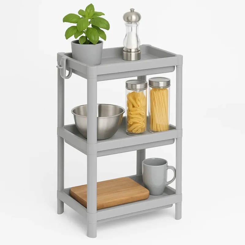 Scaffale Multiuso 3 piani Salvaspazio per Casa, Ufficio, Lavoro 35.5x23 H 70.5cm Occasione Imperdibile