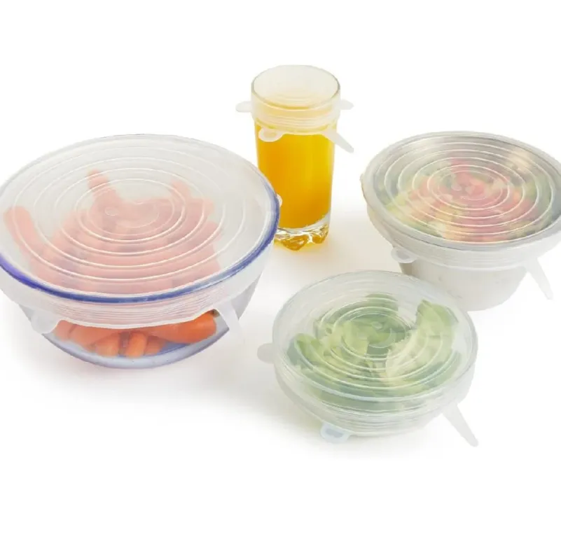12 pezzi Coperchi in Silicone Elastici da Cucina Lavabili per Ciotole Pentole Sconto