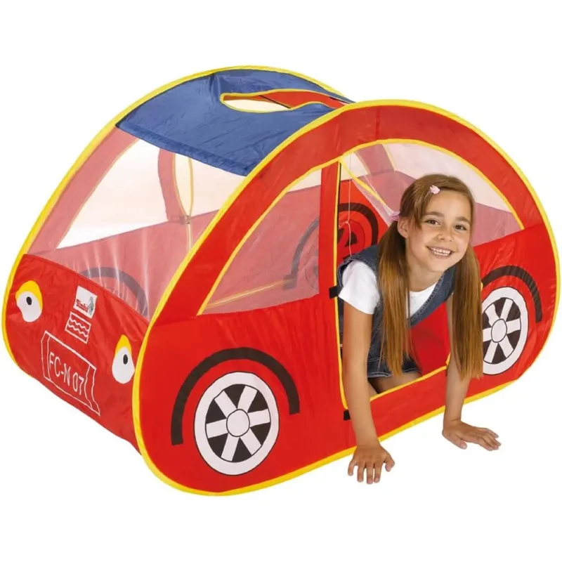 Occasione Tenda Gioco Per Bambini Forma Auto Macchina 130x65x68 cm in Stoffa Pieghevole