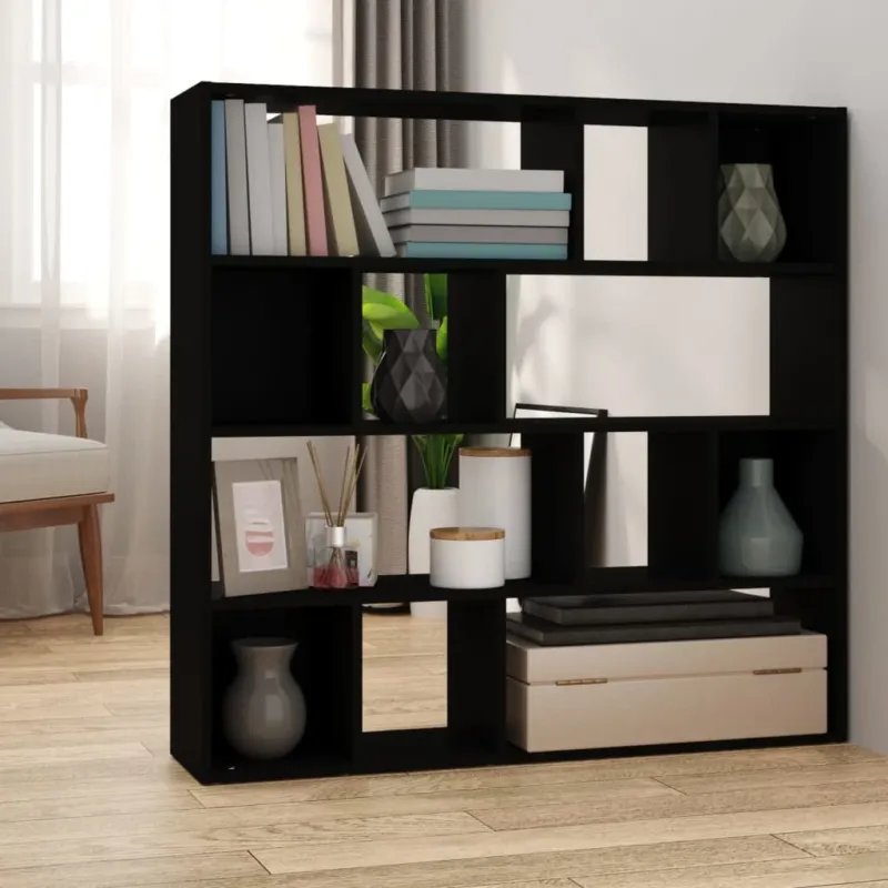 Libreria/Divisorio Nero 105x24x102 cm Must-Have