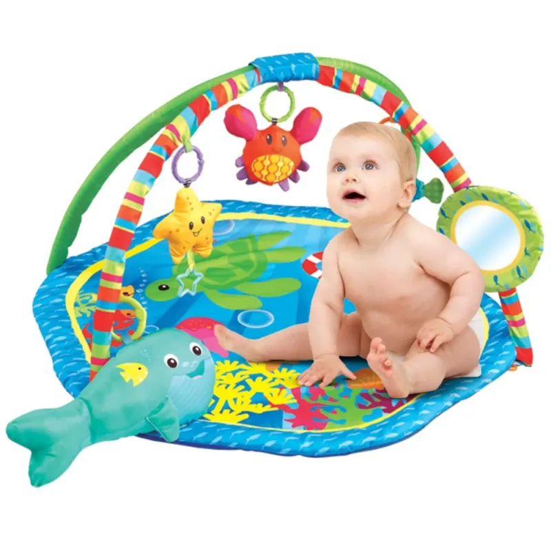 Palestrina Tappeto Neonato Fitch baby in Tessuto con Giocattoli Peluche Pendenti Economico