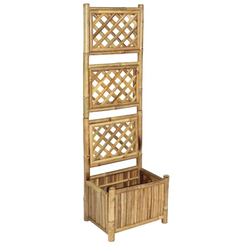 Acquista Ora Letto Rialzato da Giardino con Graticcio in Bambù 40 cm