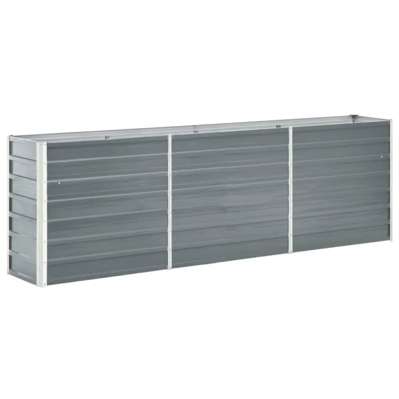 Offerta Limitata Letto Rialzato in Acciaio Zincato Resistente 240x40x77 cm Grigio