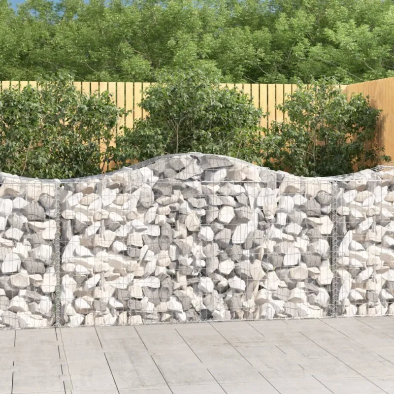 Cesto Gabbione ad Arco 200x50x100/120 cm Ferro Zincato Direttamente Dal Produttore