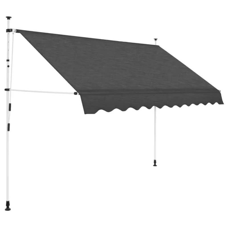 Tenda da Sole Retrattile Manuale 250 cm Antracite Spedizione Espresso
