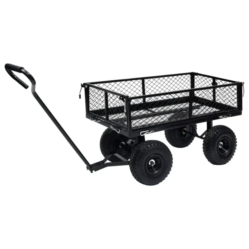 Pagamento Sicuro Carrello a Mano da Giardino Nero 250 kg