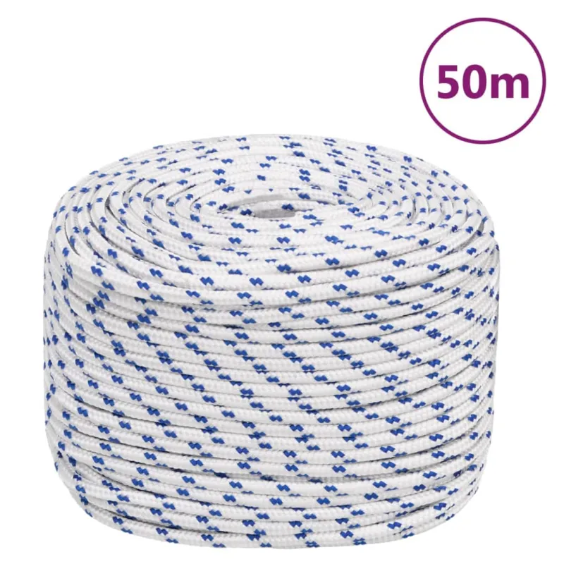 Esclusivo Corda per barca Bianca 8 mm 50 m in Polipropilene