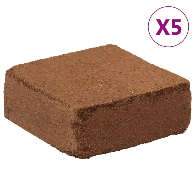 Blocchi in Fibra di Cocco 5 pz 5 kg Ciascuno 25 kg Totale Subito Disponibile