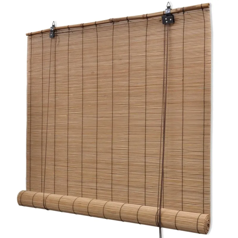 Compra Online Tende a Rullo in Bambù Marrone 120x220 cm