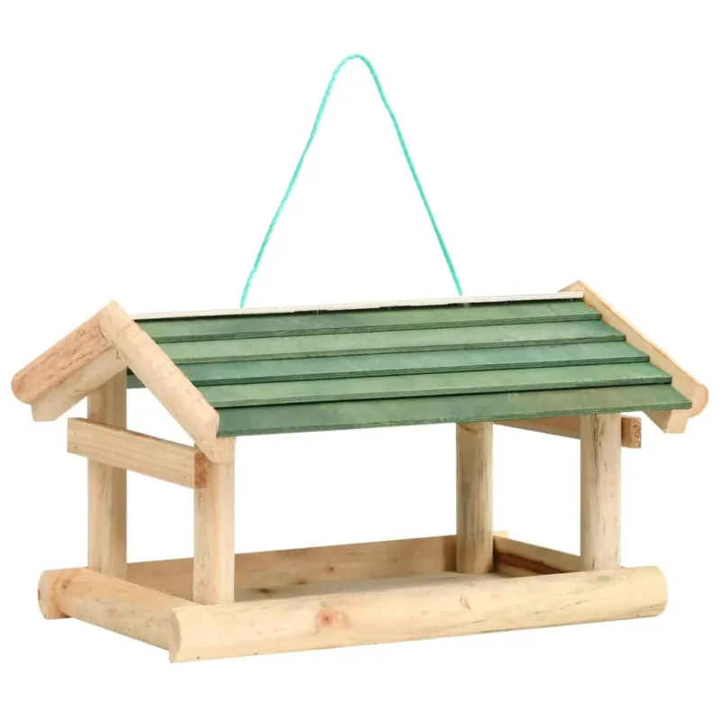 Offerta Del Giorno Mangiatoia per Uccelli in Legno Massello Durevole e Resistente 35 x 29,5 x 21 cm