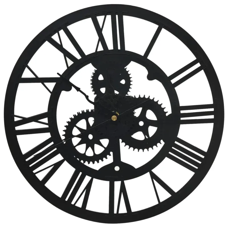 Promozione Orologio da Parete in Acrilico 30 centimetri Design Unico e Particolare Nero